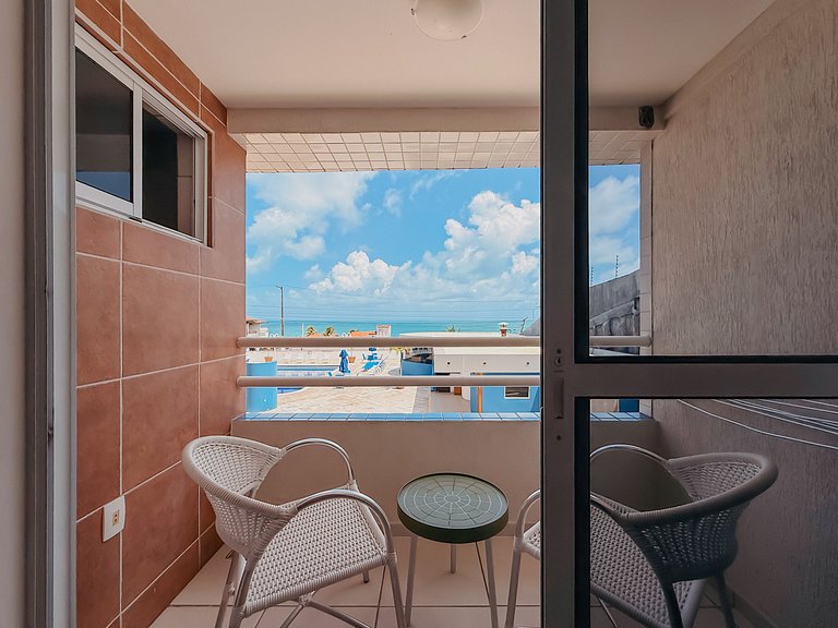 Terrazzo Flat 202 c/ Vista Mar e Cozinha Equipada
