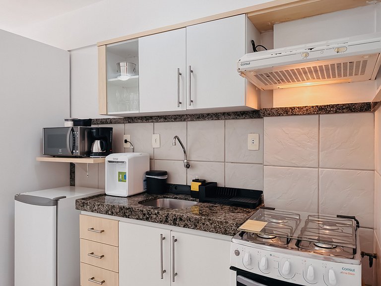 Terrazzo Flat 202 c/ Vista Mar e Cozinha Equipada