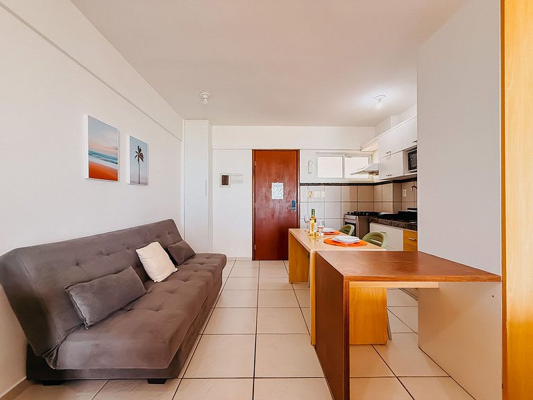 Terrazzo Flat 603 c/ Vista Mar e Cozinha Equipada