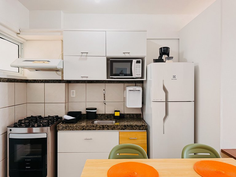 Terrazzo Flat 603 c/ Vista Mar e Cozinha Equipada