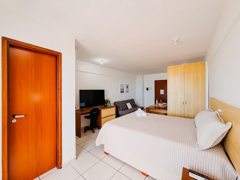 Terrazzo Flat 603 c/ Vista Mar e Cozinha Equipada