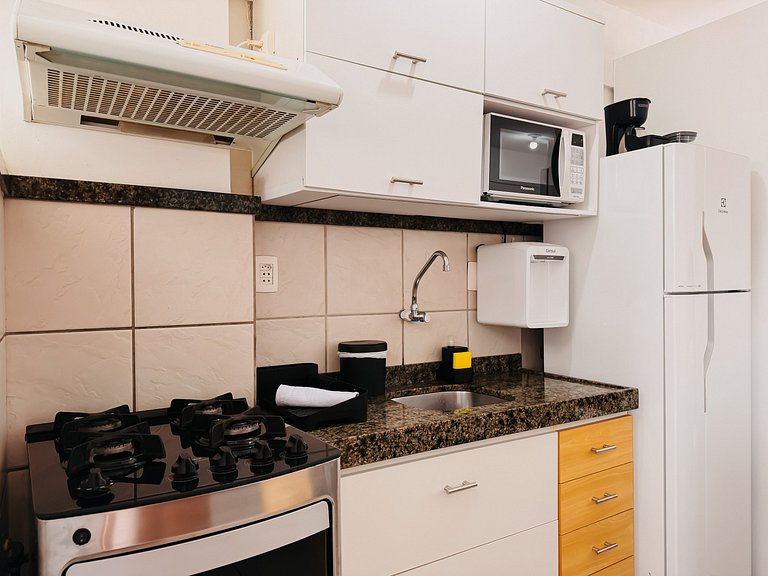 Terrazzo Flat 603 c/ Vista Mar e Cozinha Equipada