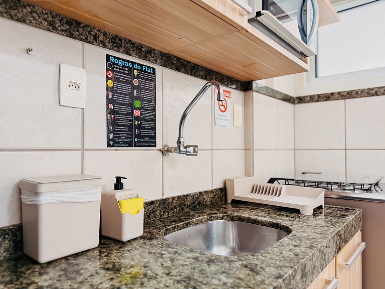 Terrazzo Flat 608 com Vista Mar
