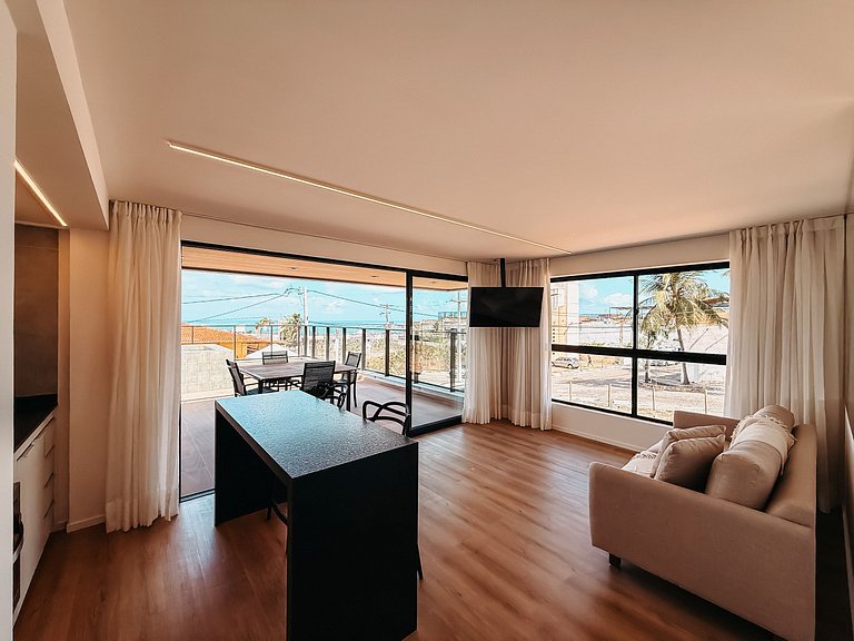 Mondrian Flat Apt 10 Vista Mar e Piscina Privativa