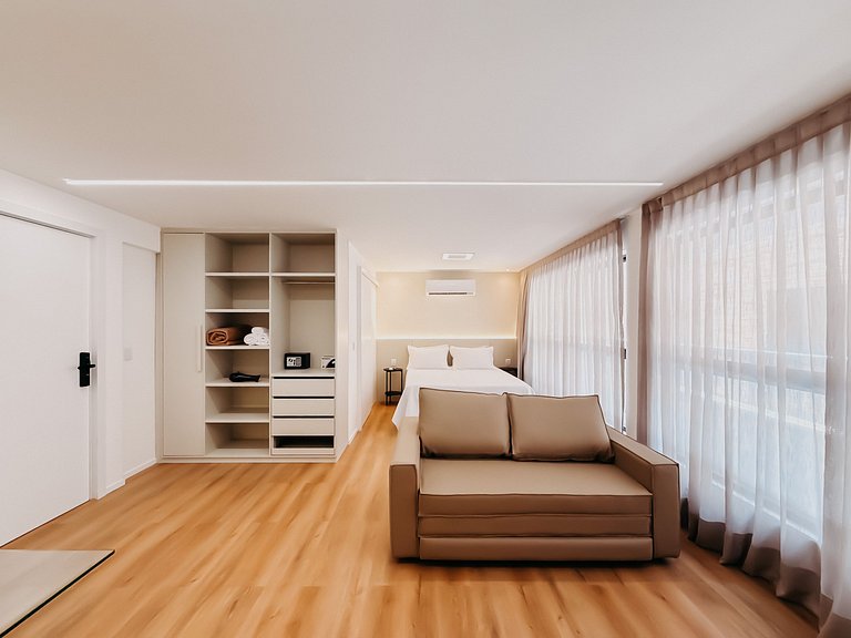 Mondrian Flat Apto 12/ Luxo e Conforto para Casais