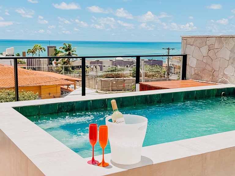 Mondrian Flat Apt 15 Vista Mar e Piscina Privativa