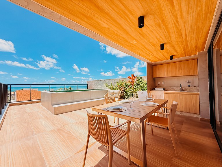 Mondrian Flat Apt 15 Vista Mar e Piscina Privativa