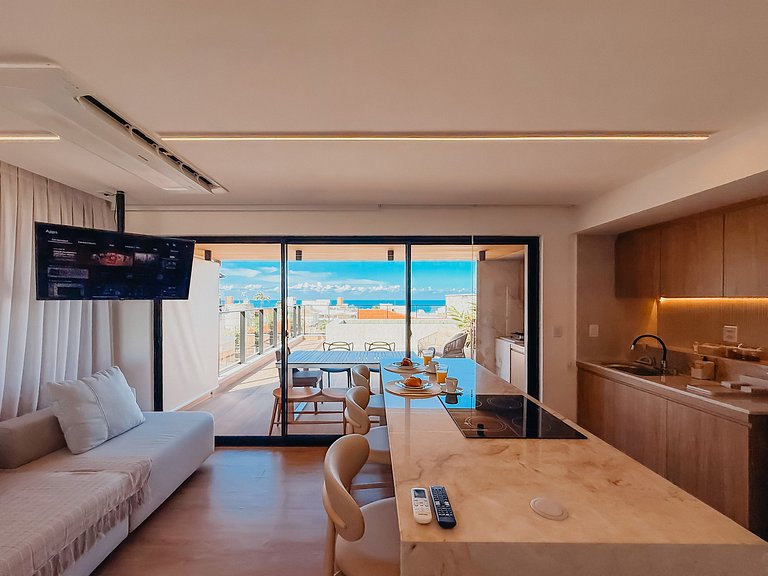 Mondrian Flat Apt 15 Vista Mar e Piscina Privativa