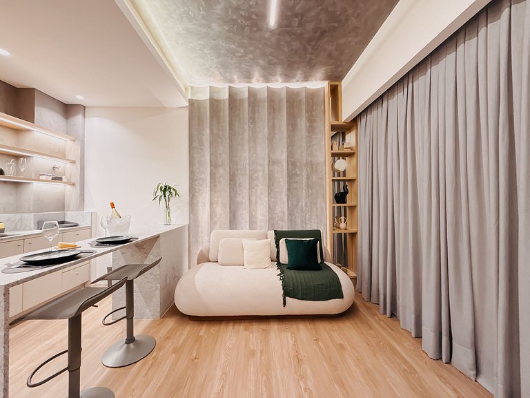 Luxo e conforto c/ banheira ao ar livre